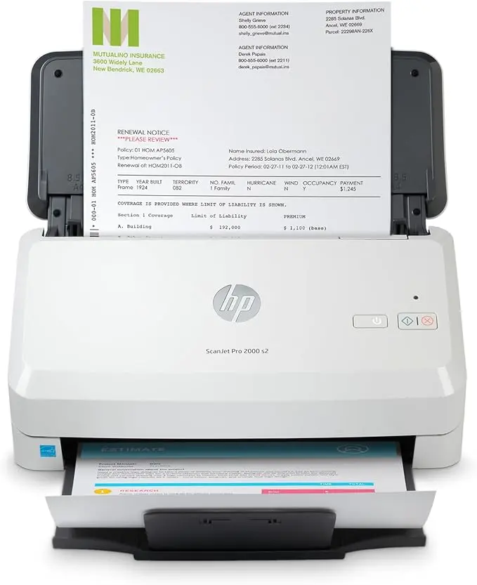 HP Scanjet Pro 2000 s2 Sheet-feed Scanner (6FW06A), Light Grey, Small 