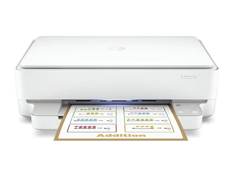 [5SE22C] HP DeskJet Plus Ink Advantage 6075 Printer, All-in-One, Wireless, Print, Copy & Scan Inkjet Printer 5SE22C