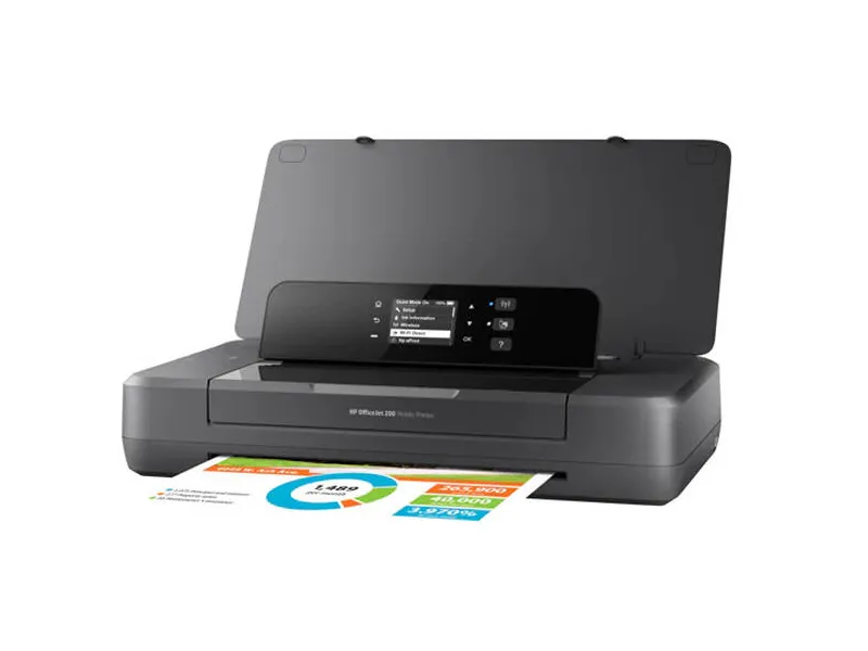 [N4K99C] HP OfficeJet 202 Color Portable Mobile Printer, Easy Business Printing, Up to 9 ppm Print Speed, Up to 1200 x 1200 dpi, Up to 50 Paper Input, 1 USB 2.0; Wi-Fi, Black | N4K99C 