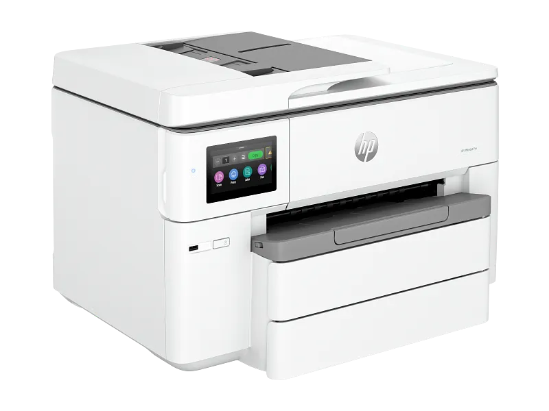 [537P5C] HP OfficeJet Pro 9730 Wide Format All-in-One Printer, Print, Copy, Scan, Up to 34 ppm Print Speed, Automatic Duplex Printing, Up to 4800x1200 Optimized dpi 1200x1200 Rendered dpi, White | 537P5C 