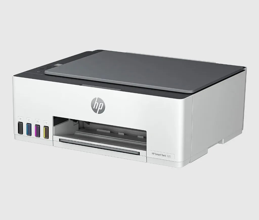 HP Smart Tank 520 Wireless All In One Printer, Print, Scan, Copy, Print up to 18000 black or 6000 color pages - Gray [1F3W2A] 