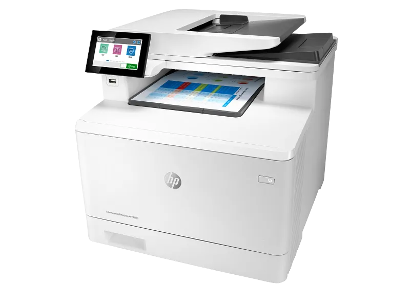 HP Color LaserJet Enterprise MFP M480f Multifunction Printer – Print, Scan, Copy, Fax | 27 ppm Black, 29 ppm Color | 3QA55A