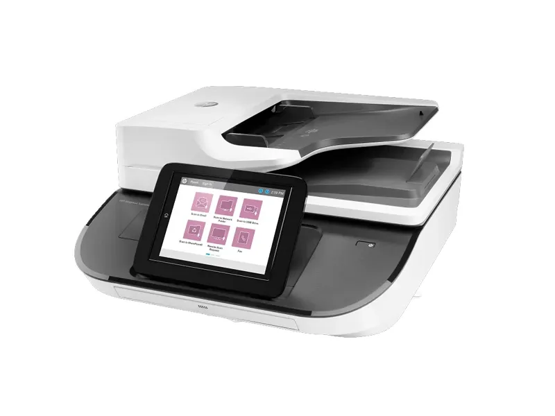 [L2763A] HP ScanJet Enterprise Flow N9120 fn2 Document Scanner – High-Speed Flatbed & ADF Scanner with Duplex, 600 ppi Optical Resolution, 200-Sheet ADF, 500 GB Storage-L2763A