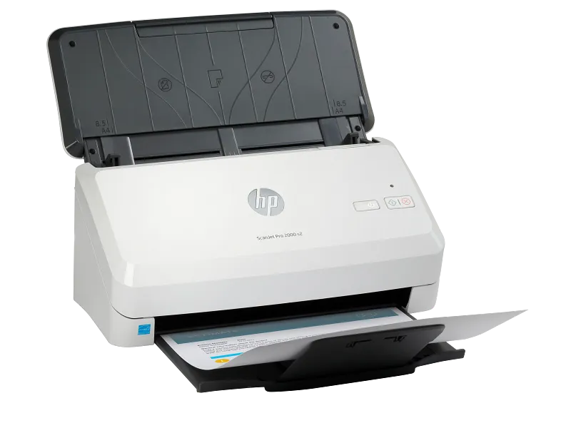HP ScanJet Pro 2000 s2 Sheet-feed Scanner – High-Speed Duplex ADF, USB 3.0, 600 dpi, Color and Grayscale Scanning-6FW06A