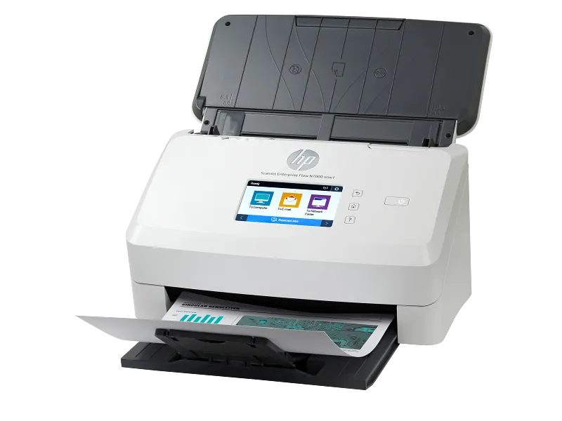 [6FW10A] HP ScanJet Enterprise Flow N7000 snw1 Sheetfed High-Speed Scanner with Duplex ADF, 75 ppm, Wi-Fi & Ethernet Connectivity 6FW10A