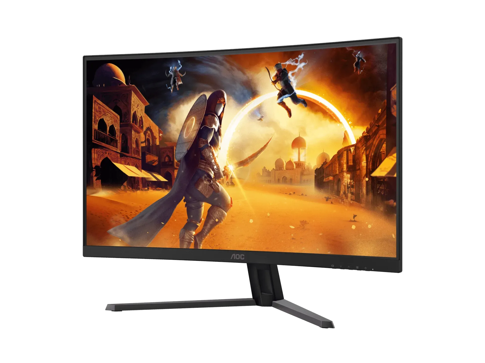 AOC CQ32G4E 31.5 Inch QHD 180Hz Curved Gaming Monitor, 0.5ms, Adaptive Sync, HDR10, VA Panel. CQ32G4E