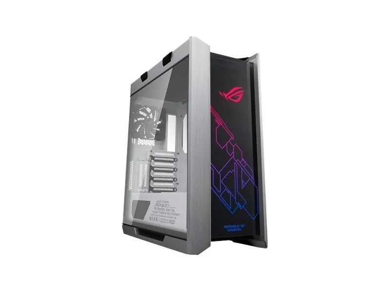 ASUS ROG Strix Helios GX601 White Edition RGB ATX/EATX Mid-tower Gaming Case with Tempered Glass, Aluminum Frame, GPU braces, 420mm radiator support and Aura Sync | white GX601
