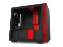 NZXT H210 Mini-ITX PC Gaming Case with USB Type-C, Tempered Glass, Cable Management, Water-Cooling Ready — CA-H210B-BR Black Red - CASE-089 MT BK