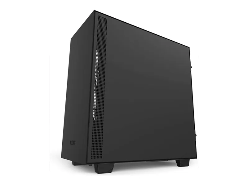 [CASE-086 BK] NZXT H510i CA-H510I-B1 Compact ATX Mid-Tower Gaming PC Case with Tempered Glass Side Panel, Vertical GPU Mount, Front I/O USB Type-C Port, Integrated RGB Lighting CASE-086 BK