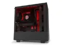 NZXT H510i CA-H510I-B1 Compact ATX Mid-Tower Gaming PC Case with Tempered Glass Side Panel, Vertical GPU Mount, Front I/O USB Type-C Port, Integrated RGB Lighting CASE-086 Red