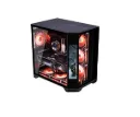 WJCOOLMAN Y60 PRO 7UNI LCD Mid-Tower Gaming PC Case with 8.1-Inch IPS Display and 7 Pre-Installed UNI Fans-Black