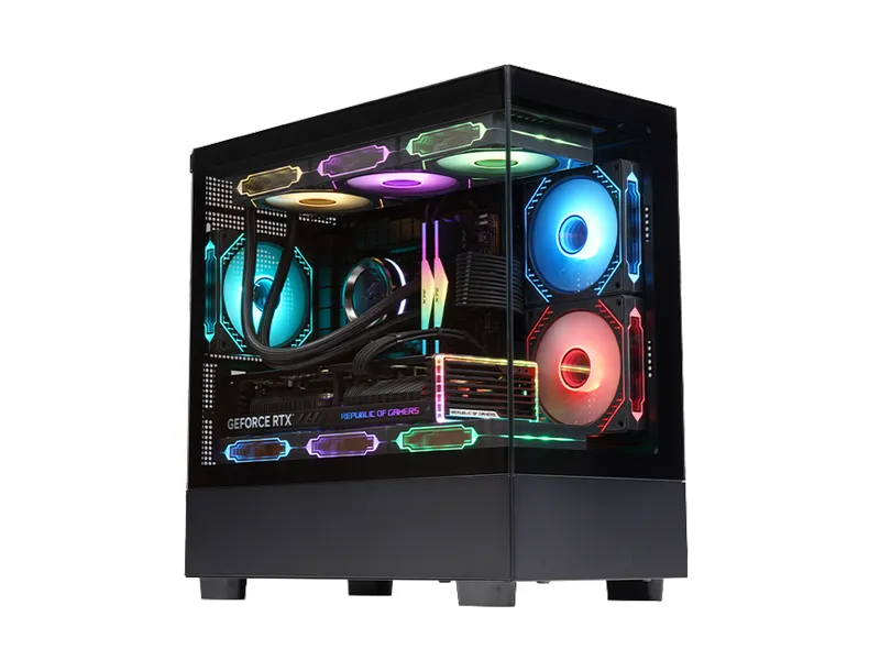 [CASE-208 BK] WJ COOLMAN Blade ELITE 3F White PC Case - ITX/M-ATX Support, Compact & Stylish-CASE-208 BK