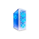 WJCOOLMAN Trio (4 UNI RGB) White Gaming PC Case – ATX/E-ATX Support with RGB Fans-CASE-204 White