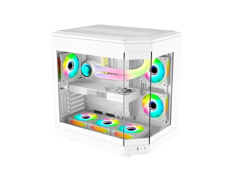 WJCOOLMAN Y40 Pro UNI Type ATX Gaming Cabinet with 6 Built-in Fans -CASE-227