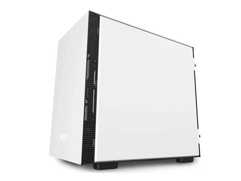 NZXT H210 Mini-ITX PC Gaming Case with USB Type-C Front I/O, Tempered Glass Side Panel & Advanced Cable Management Non i Series (White)