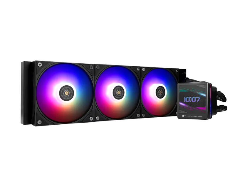 [CLR-0155] Thermalright Grand Vision 360 ARGB Black CPU AIO Cooler,PC 360 Specification Water Cooler System,IPS LCD Screen with 480x480 Resolution,for AM4/AM5&Intel LGA1700/1851,High Performance Pump-CLR-0155