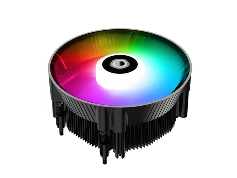 ID-COOLING DK-07A Rainbow CPU Air Cooler for AMD AM5/AM4, 120mm PWM Fan, 125W TDP,Aluminum Fin Heatsink, Black Coating-CLR-0241