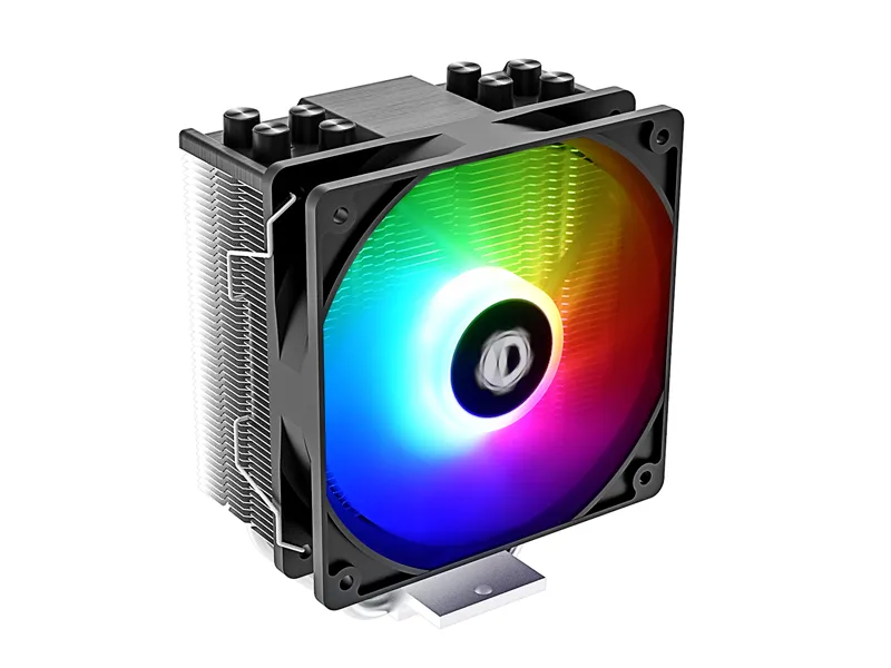 [CLR-0194] ID-Cooling SE-214 XT ARGB Black CPU Cooler – 4 Heatpipes, 120mm PWM Fan, 180W TDP, Intel & AMD Compatible - CLR-0194