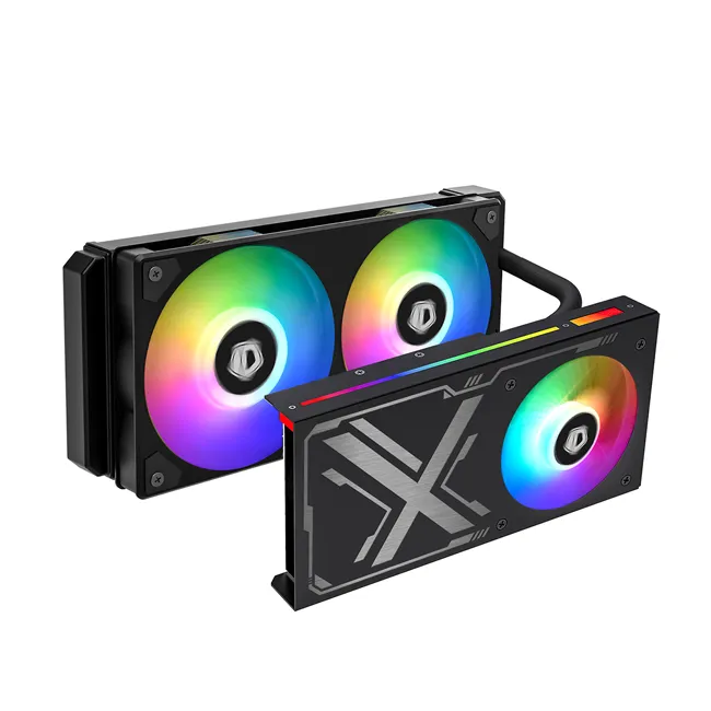 [CASEFAN-038] ID-Cooling IceFlow 240 ARGB Liquid Cooler with 2 Fans for RTX, GTX, and AMD GPUs-CASEFAN-038