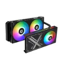 ID-Cooling IceFlow 240 ARGB Liquid Cooler with 2 Fans for RTX, GTX, and AMD GPUs-CASEFAN-038