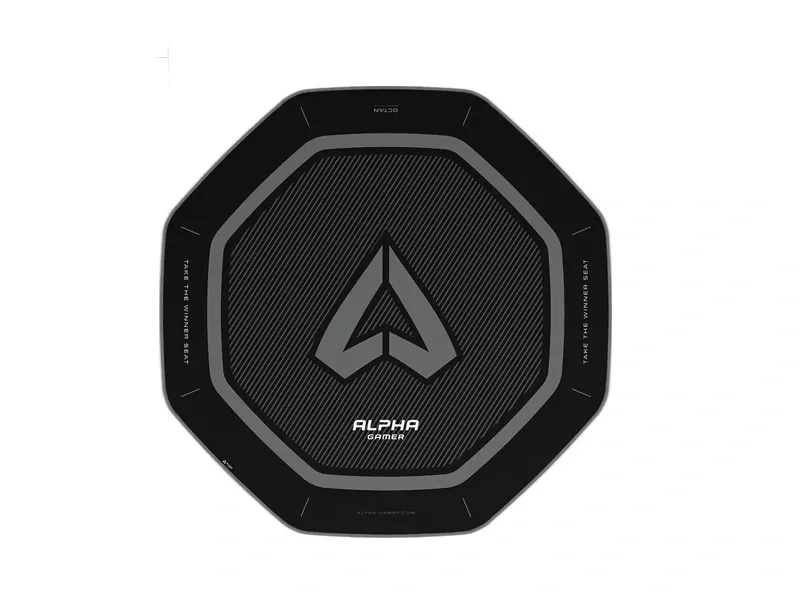 Alpha Gamer Octan Black Gaming Floor Mat -PAD-043