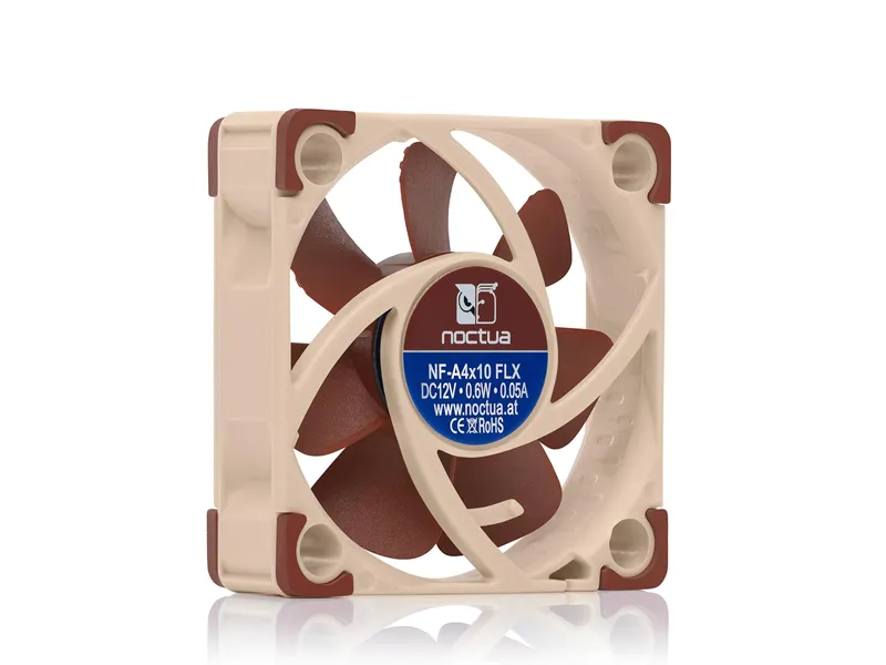 [CASEFAN-089] Noctua NF-A4x10 FLX Premium Quiet Fan, 3-Pin, 40x10mm, Brown