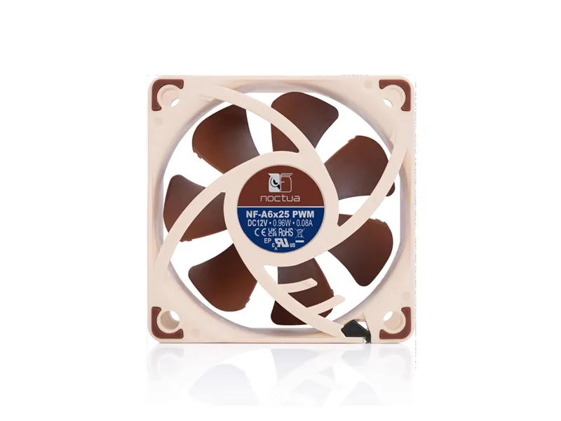 Noctua NF-A6x25 PWM 60mm Premium Quiet Fan, 4-Pin, Brown