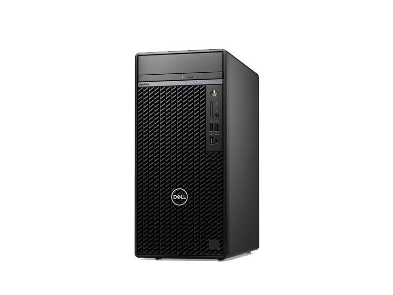 Dell Pro Tower QCT1250 Desktop Computer, Intel Core i3-14100, 8GB RAM, 512GB SSD, Intel UHD Graphics 730, Wired Keyboard & Mouse, No OS, Black