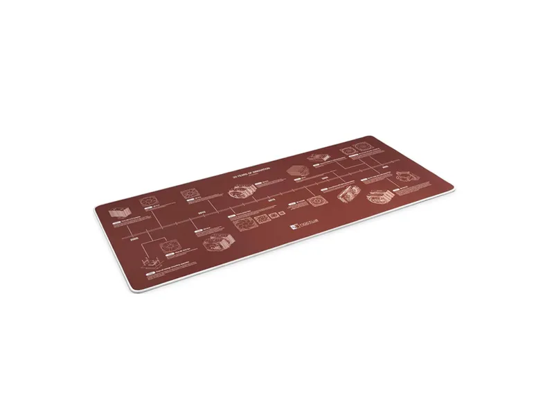 Noctua NP-DM3 20-Year Anniversary Desk Mat, Anti-Slip Natural Rubber, Stitched Edges, Sublimation Prints, Wear-Proof Printing, Rubberised Bottom, 90x40cm Size XXL , 20-Year Anniversary | NP-DM3