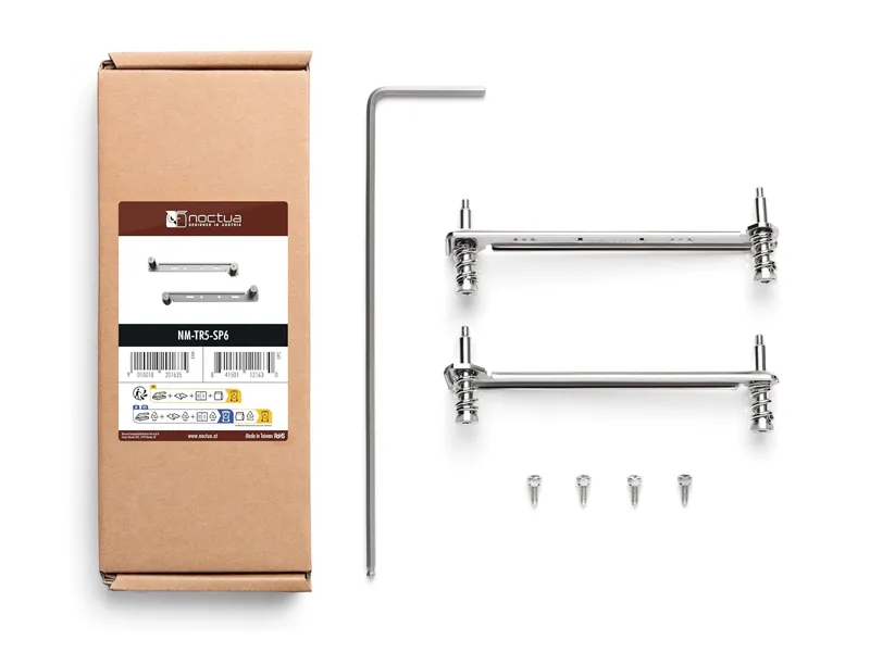 [BRACK-007] Noctua NM-TR5-SP6 CPU Cooler Mounting Kit for AMD Socket Threadripper sTRX5/sWRX9 and Epyc 8004 SP6 – Black