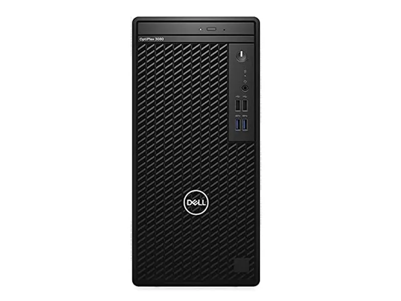 [DEL-GX3080-I3] Dell OptiPlex 3080 Tower Desktop PC - Intel Core i3-10100, 4GB RAM, 1TB HDD, Integrated Graphics, DOS, Black