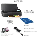 HP OfficeJet 250 All-in-One Portable Printer with Wireless & Mobile Printing, Works with Alexa (CZ992A) Black