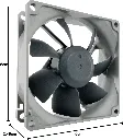 Noctua NF-R8 redux-1800 PWM High Performance Cooling Fan 4-Pin 1800 RPM (80mm, Grey)