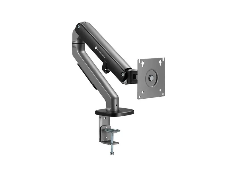 WJCOOLMAN Pro Spring Assisted Single Gaming Monitor Arm 17-32 Inch, 9kg Capacity, +80° to -45° Tilt, Spring Tension, Cable Management, Black – WJ-MMOUNT-PRO-2100