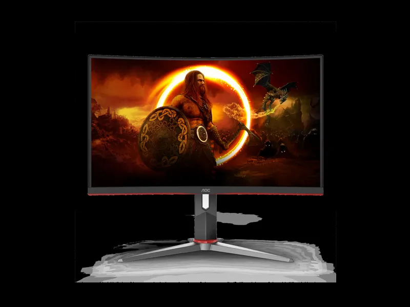 [MON-AOC-27-2] AOC C27G2 27-Inch Curved Gaming Monitor, Full HD 1920×1080, 165Hz Refresh Rate, 1ms Response Time, VA Panel, AMD FreeSync Premium, HDMI & DisplayPort Connectivity