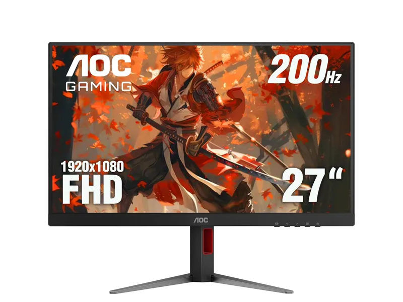 [MON-AOC-27-29] AOC 27G4H 27‑Inch FHD 200Hz Fast IPS Gaming Monitor with 0.3ms & Adaptive Sync, HDR10 – Black/Red