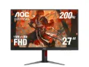 AOC 27G4H 27‑Inch FHD 200Hz Fast IPS Gaming Monitor with 0.3ms & Adaptive Sync, HDR10 – Black/Red