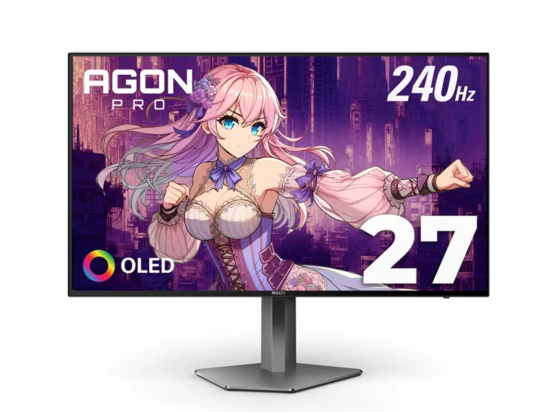[MON-AOC-27-18] AOC AGON PRO AG276QZD 27-Inch OLED Tournament Gaming Monitor, QHD 2560x1440, 240Hz Refresh Rate, 0.03ms Response Time, Glossy Screen, Black