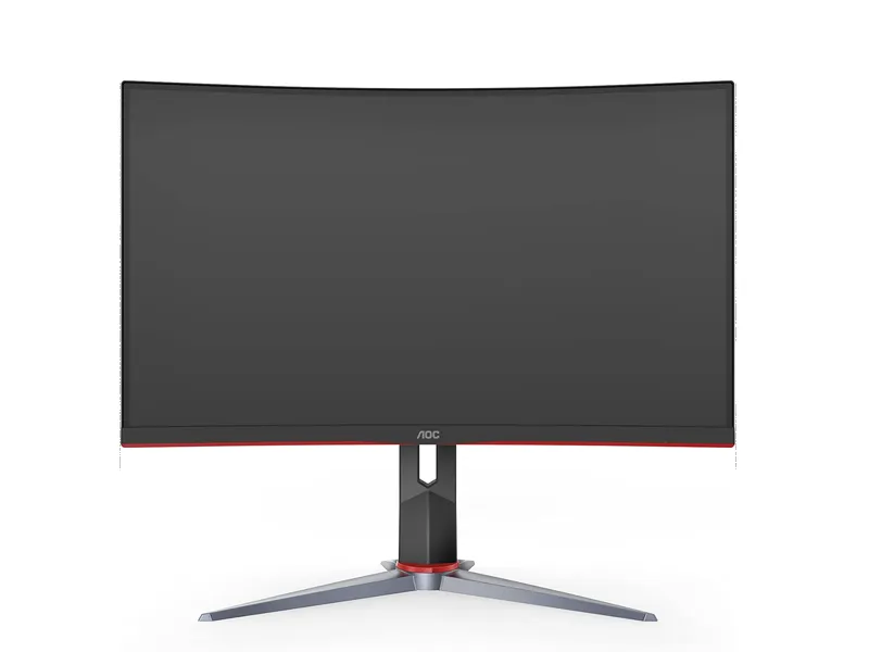 AOC C24G2 23.6 Inch Curved Gaming Monitor, FHD VA Panel, 165Hz Refresh Rate, 1ms MPRT Response Time, 1500R Curvature, Adaptive Sync, Flicker-Free, Black & Red