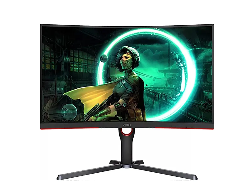 AOC C27G3 27 inch Curved Gaming Monitor FHD 165Hz 1ms HDR Mode 1000R Curvature HDMI 1.4 x2 DisplayPort 1.2 AMD FreeSync Premium Black