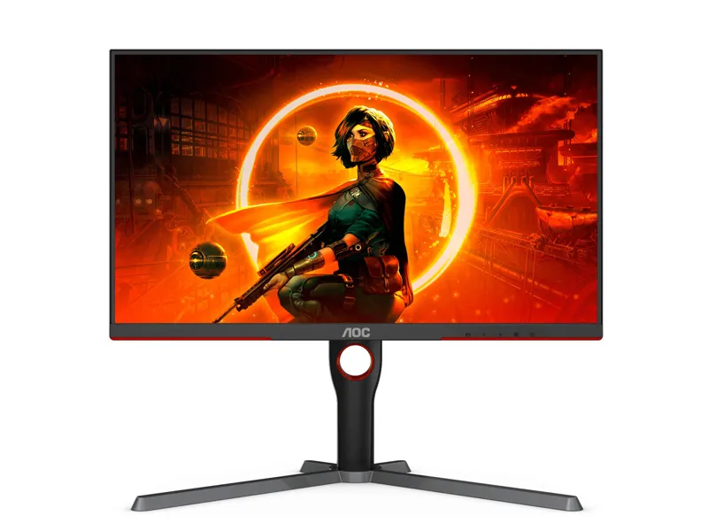 AOC Q27G3Z 27 Inch QHD Gaming Monitor (2560x1440, 240Hz, 0.5ms MPRT, IPS, Adaptive Sync, DisplayHDR 400, HDMI 2.0 x2, DisplayPort 1.4 x2, Adjustable Stand, Black & Red)
