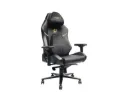 AXGON Ultimate Gaming Chair PU Leather 4D Ergonomic Soft Pad with Class 3 Gas Lift, Headrest & Lumbar Cushion, 90°–180° Reclining, Gold & Black – AX2CU2