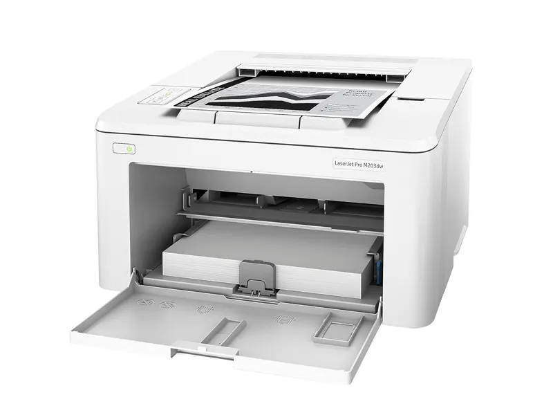 HP LaserJet Pro M203dw  Wireless Monochrome Laser Printer with Auto-Duplex, Ethernet, USB & Wi-Fi Connectivity, White (G3Q47A)