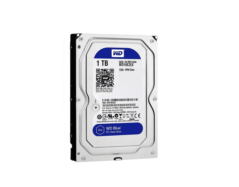 WD Blue 1TB 3.5 Inch SATA Desktop Hard Drive | WD10EZEX | 7200 RPM | 64MB Cache | SATA 6Gb/s Internal HDD