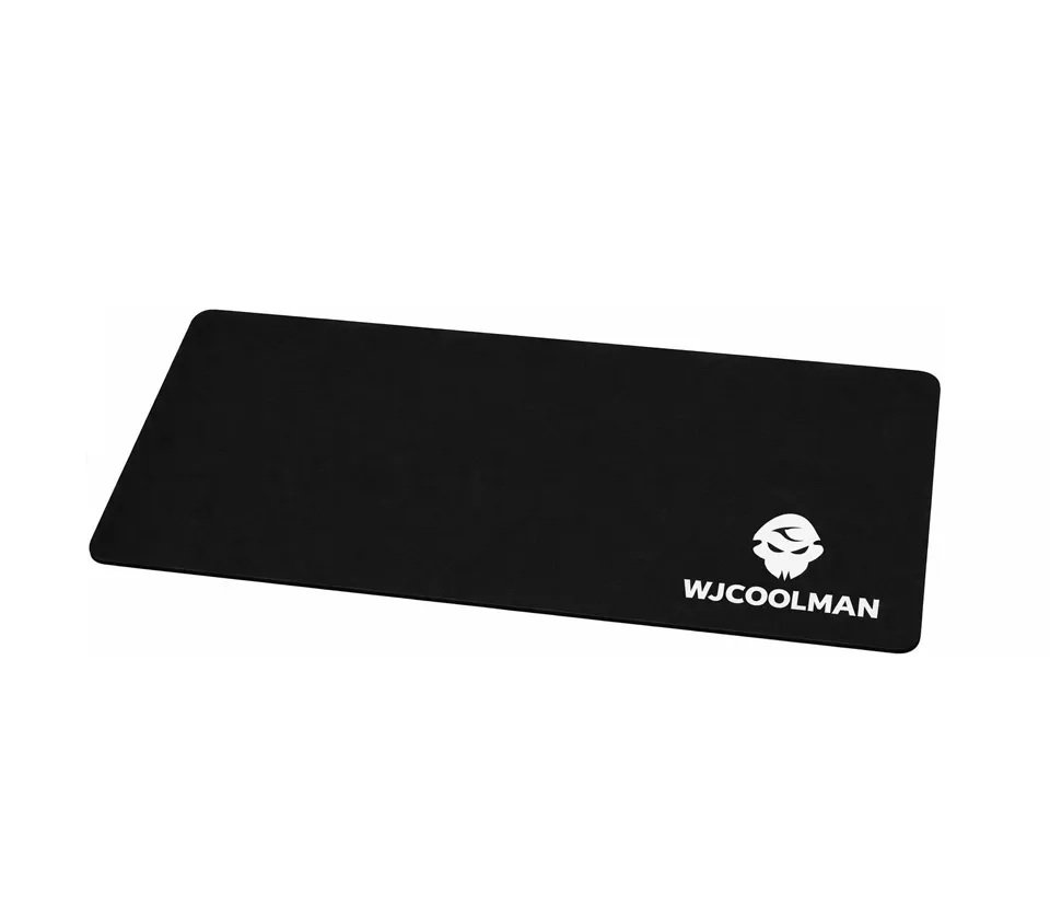 [PAD-055 BLK] WJCOOLMAN Dark Mouse Pad 3XL Extended Gaming Mouse Pad 1200×600mm, 5mm Thickness, Anti-Slip Rubber Base, Waterproof Coating, Stitched Edges, Black | SKU 292890 | 3XL-BLK