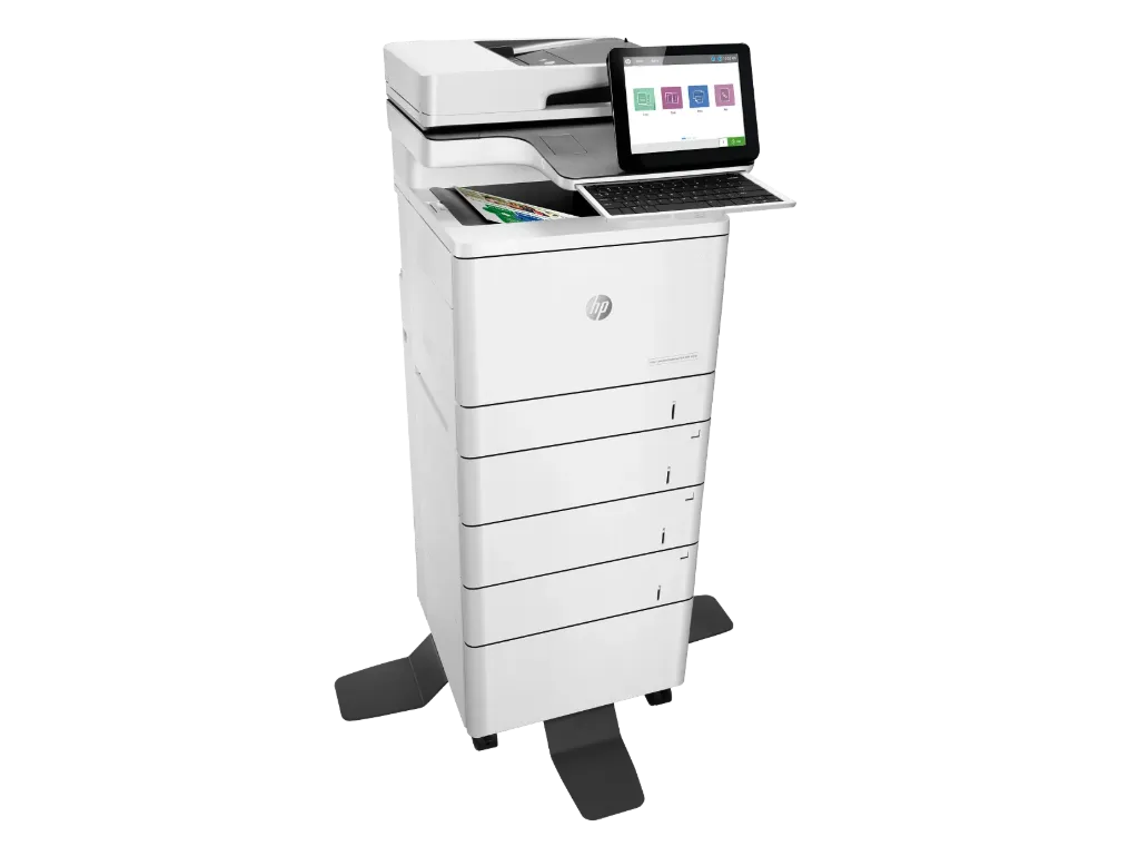 HP Color LaserJet Enterprise Flow MFP M578c (7ZU87A) Multifunction Color Laser Printer with Print, Copy, Scan, Fax, 38 PPM Print Speed, 500GB Secure Storage, 20.3cm Touchscreen
