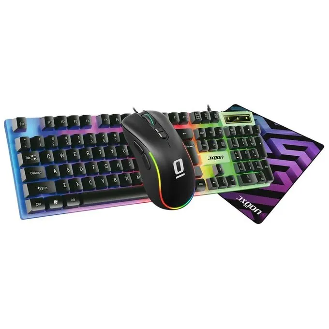 AXGON AX1COM31 Combo Set Keyboard, Mouse & Mouse Pad for Computer and Laptop