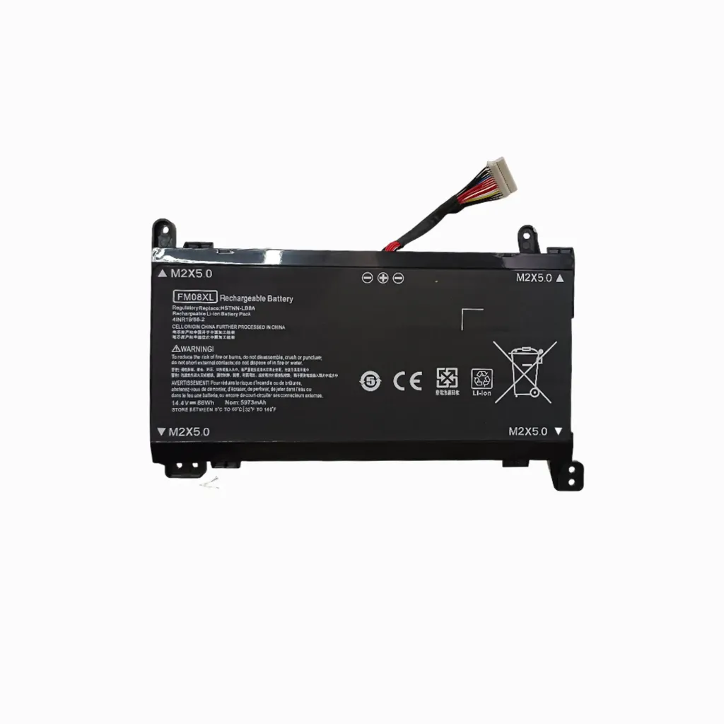 FM08XL 14.4V 88Wh Rechargeable Li-ion Battery Pack Regulatory Replace HSTNN-LB8A 4INR19/66-2 Compatible with Laptop Models Nom 5973mAh