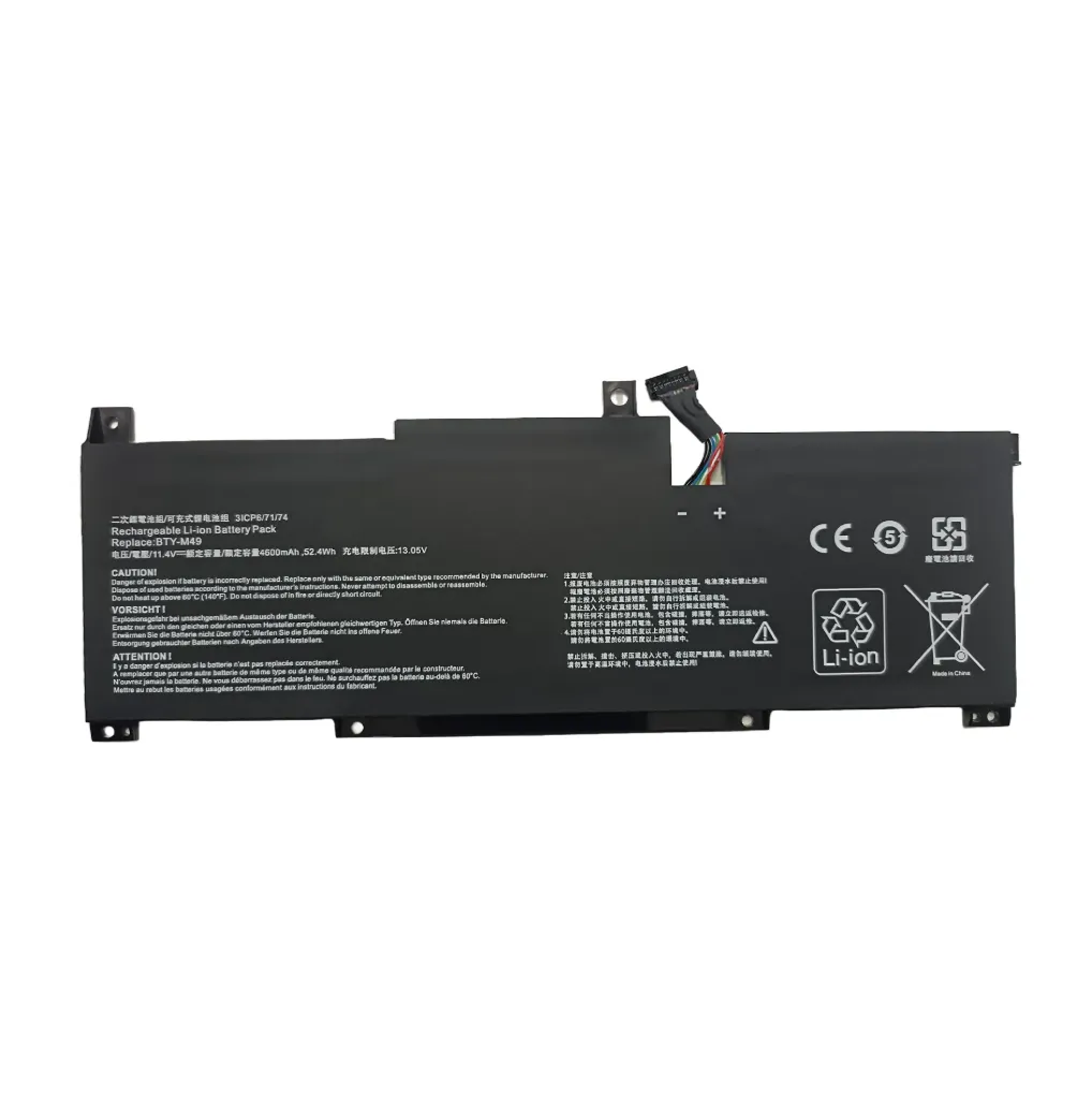 Rechargeable Li-ion Battery Pack 11.4V 52.4Wh (Model: BTY-M49)