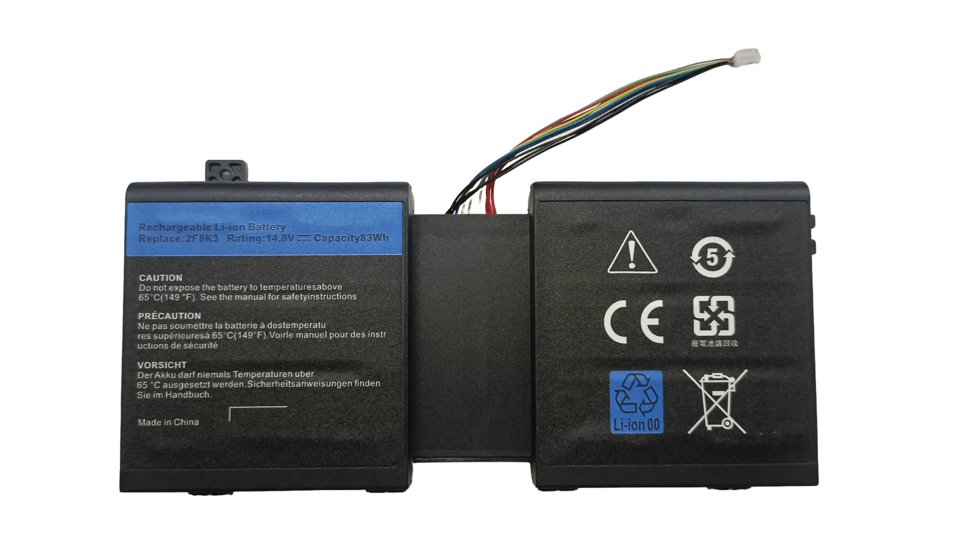 Rechargeable Li-ion Battery 14.8V 83Wh (Model: 02F8K3)